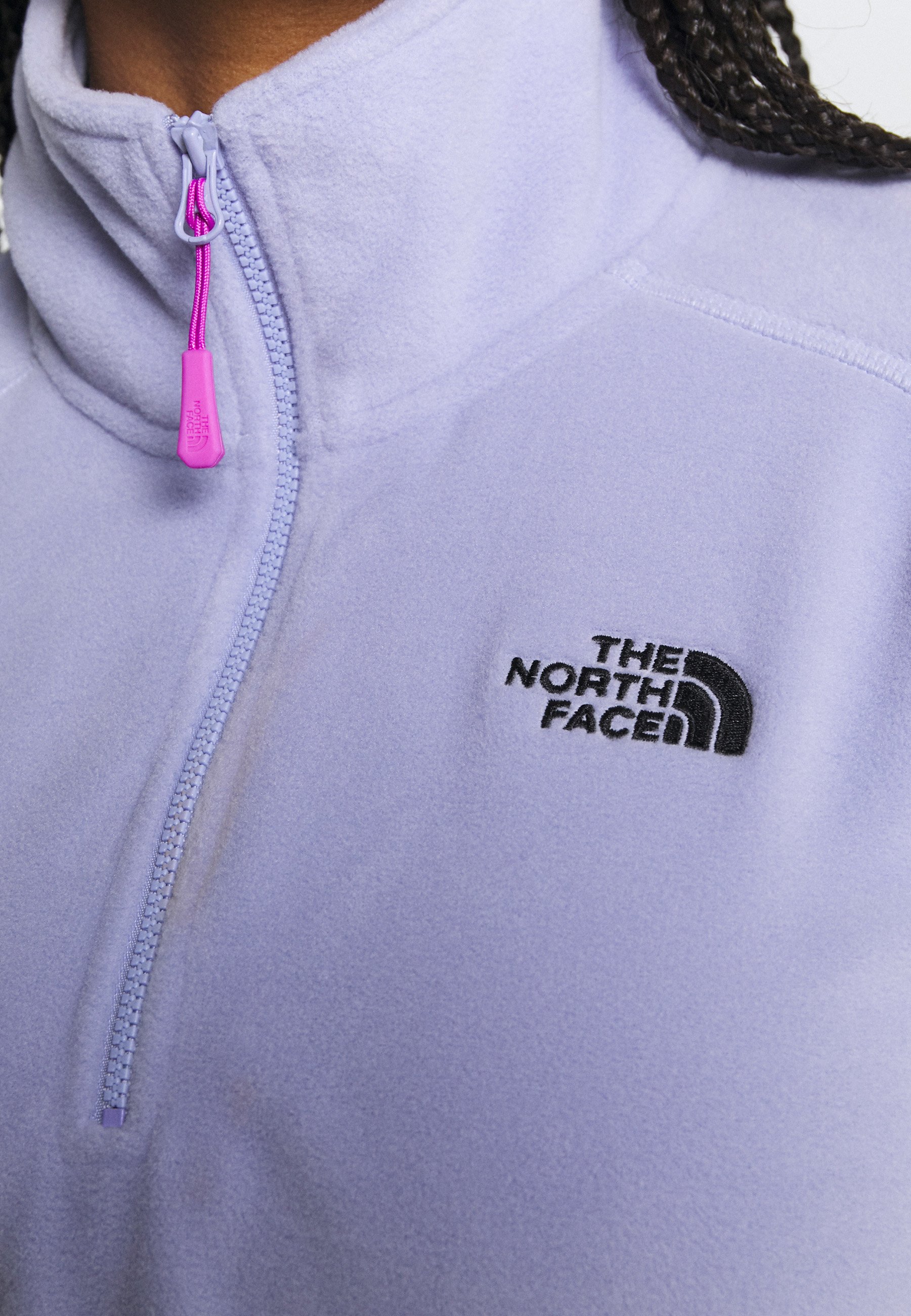purple north face jumper