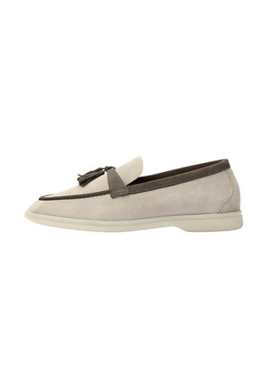 Instappers - sand  deep taupe - suede
