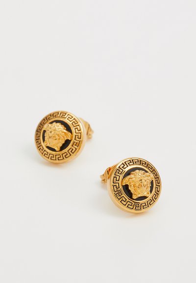 Versace EARRINGS UNISEX - Auskari - gold-coloured/black