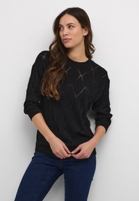 Kaffe - SILIA - Strickpullover - black deep Thumbnail-Bild 1