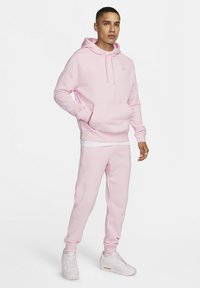 Nike Sportswear SPORTSWEAR CLUB FLEECE - Mikina - pink foam/pink foam/(white)