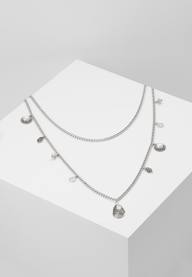 PEARL AND SHEL MULTI LAYER 2 PACK - Collana - silver-coloured