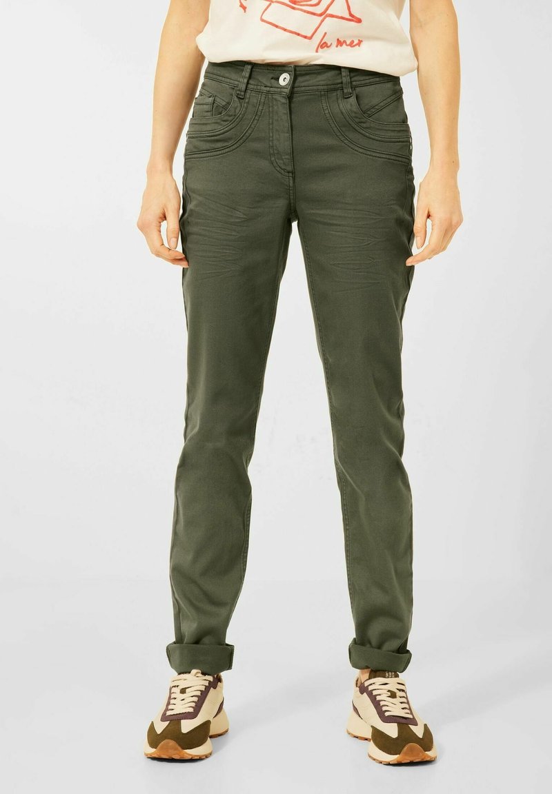 Cecil Slim fit -farkut - olive
