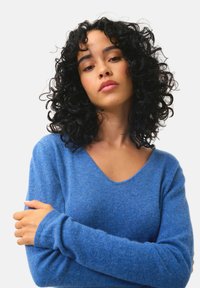 Authentic Cashmere Stickad tröja - denim blue