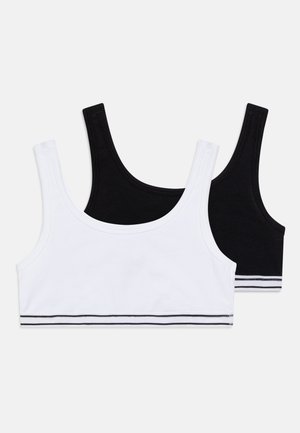 Schiesser 2 PACK - Bustier - black/white