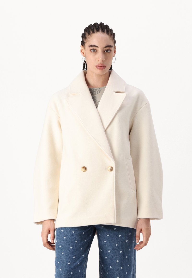 Gina Tricot Casaco curto - offwhite