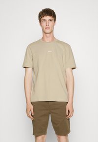BOSS T-shirt básica - light beige