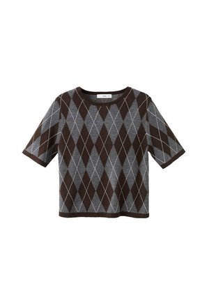T-shirt imprimé - grey brown