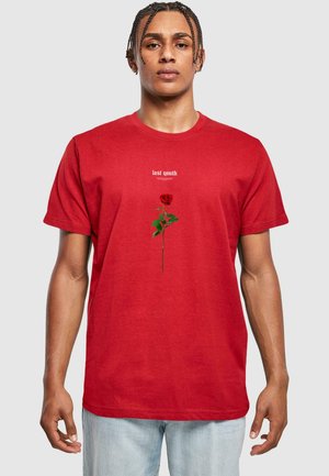 LOST YOUTH ROSE TEE - T-shirt imprimé - burgundy