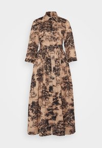 SINNE - Blusenkleid - beige/brown/black
