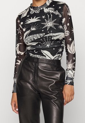 Langærmet T-shirt - black