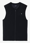 SLEEVELESS ZIP UP TRAINING GILET WITH POCKETS - Strukirani kaput - black