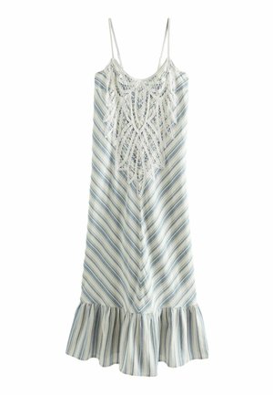 Maxiklänning - white blue stripe
