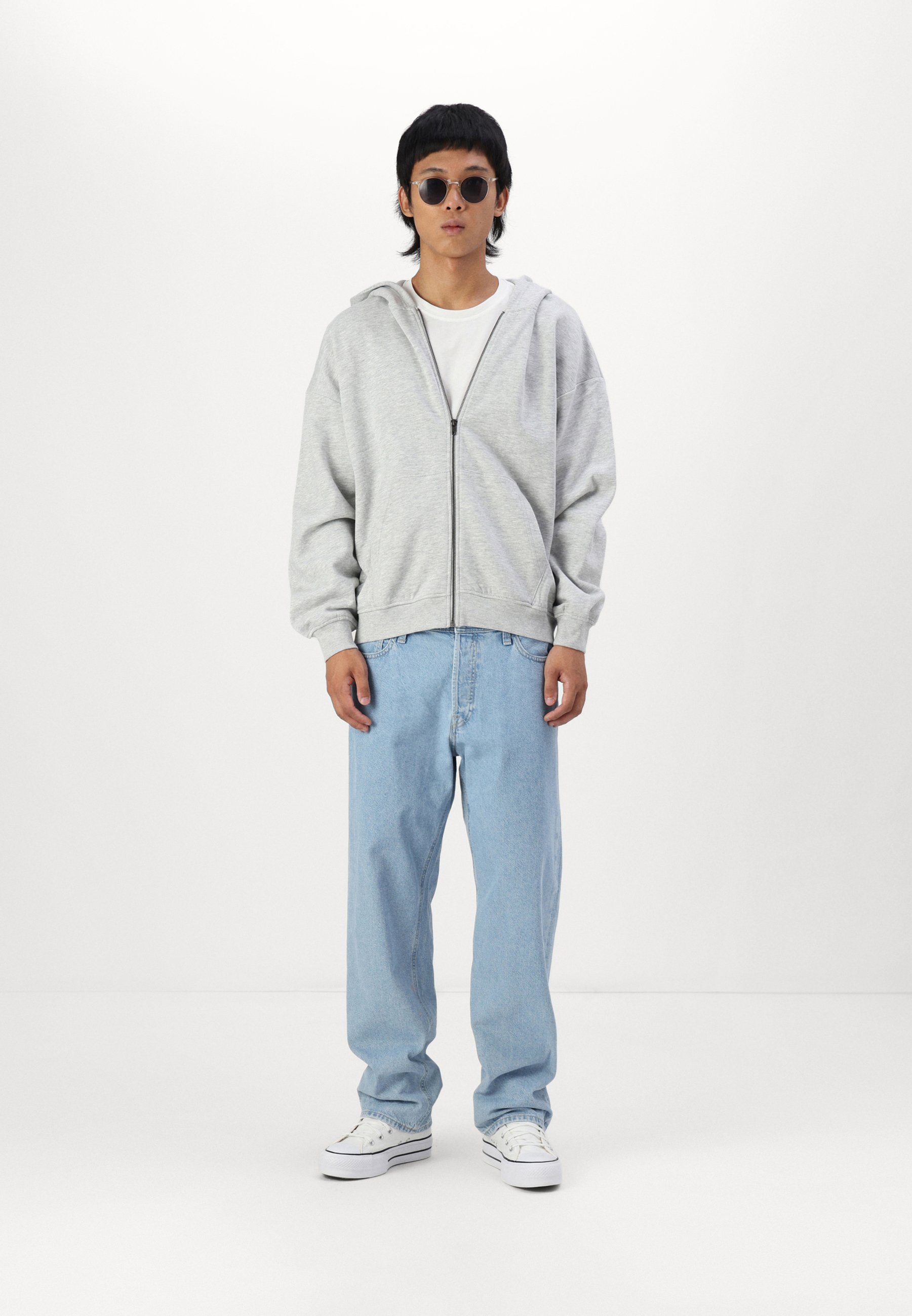 オン　On Hoodie グレー S Only & Sons ONSTURNER OVERSIZED ZIP HOODIE - Felpa con
