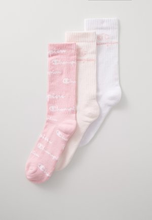 LOGO UNISEX 3 PACK - Chaussettes de sport - pink white