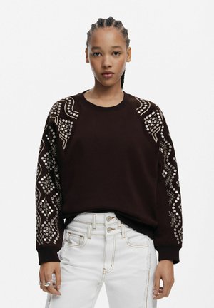 WITH SLEEVES - Sweatshirt - brown