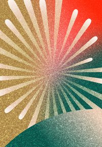 Αφηρημένη γραφική σύνθεση με μεγάλες μορφές σε παστέλ χρώματα (ροζ, μπλε, κίτρινο) με γυαλιστερή υφή, σε φόντο με κλίση χρωμάτων.