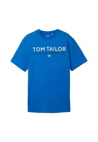TOM TAILOR MIT LOGO - Camiseta estampada - sure blue
