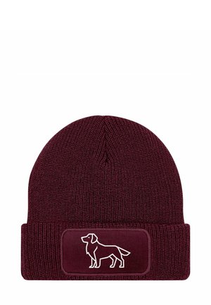 PATCH LABRADOR POLYGON DESIGN - Beanie - labrador bordeauxrot
