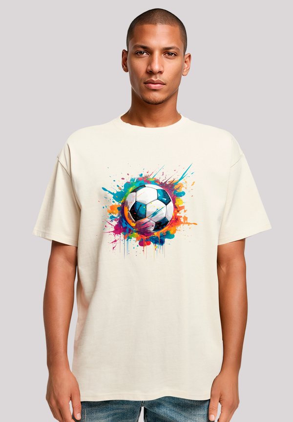FUSSBALL GRAFIK - T-Shirt print - sand