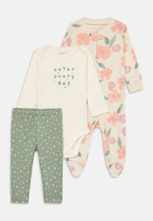 SET - Anzug - off-white/green/apricot