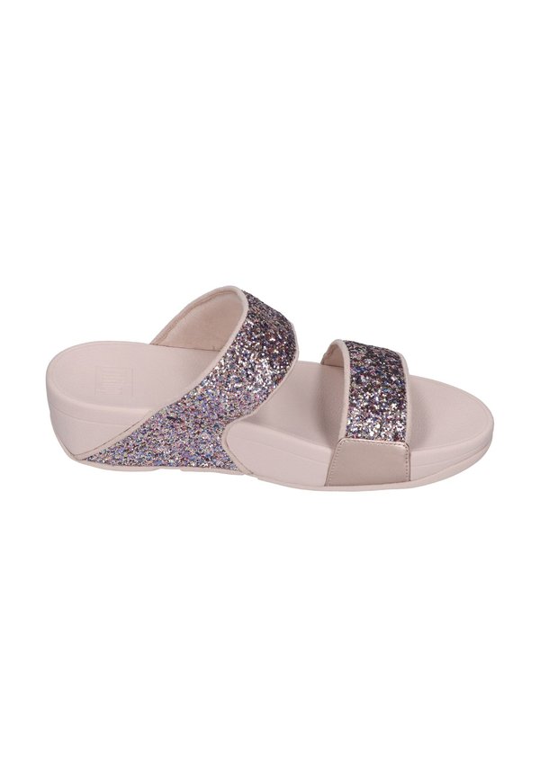 LULU MULTI-TONAL GLITTER - Pool slides - nude rose mix2