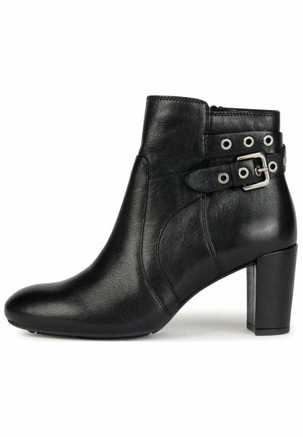 Cowboy-/Bikerstiefelette - schwarz