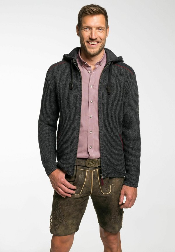 Strickjacke - dunkelgrau