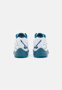 Mizuno THUNDER BLADE Z - Volleyball shoes - white/moroccan blue/silver