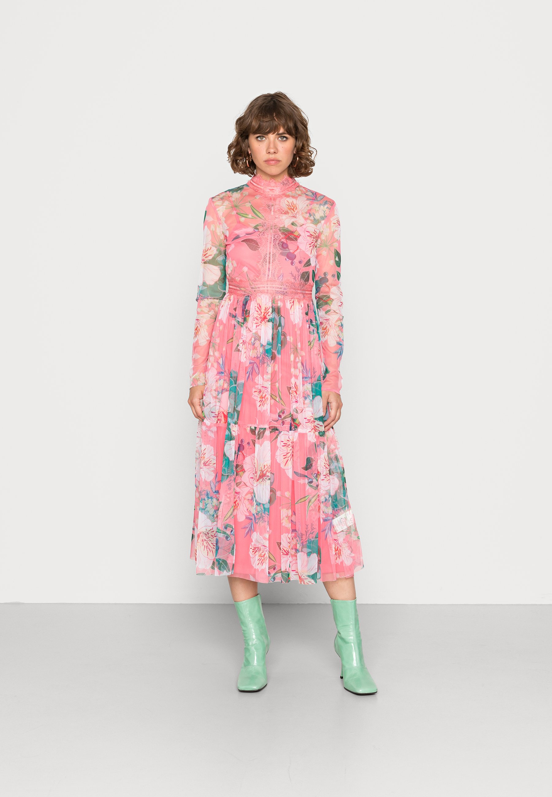 Lace \u0026 Beads RAGNA MIDI - Vestito estivo - floral print/multicolore -  Zalando.it