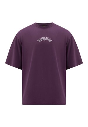 Ed Hardy PANTHER AND DRAG DIAMANTE  RELAXED - Print T-shirt - purple