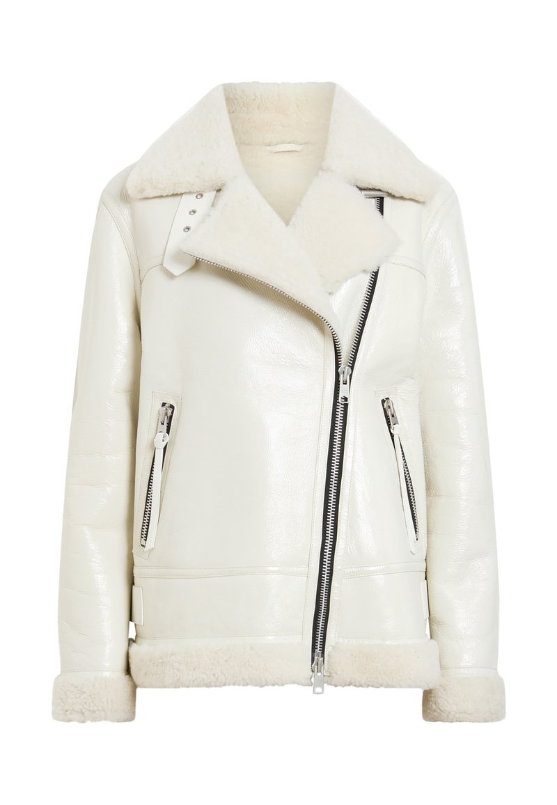 AllSaints Leren jas wit AllSaints Leren jas wit
