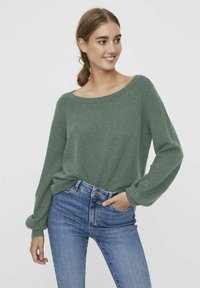 Vero Moda VMBRILLIANT LS BOATNECK - Maglione - laurel wreath