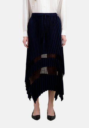 LONG - Maxi skirt - navy