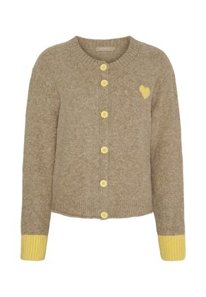 Cardigan - fango/yellow