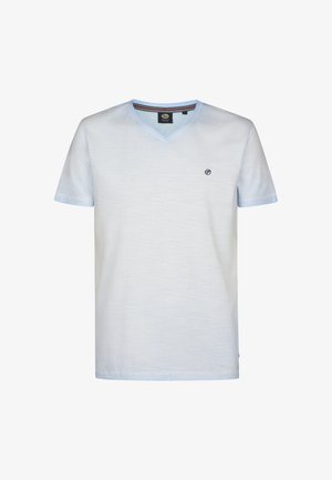 Petrol Industries, V-NECK POLARISSUR - T-shirt basique - sky