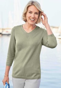 GOLDNER Strickpullover - moss green