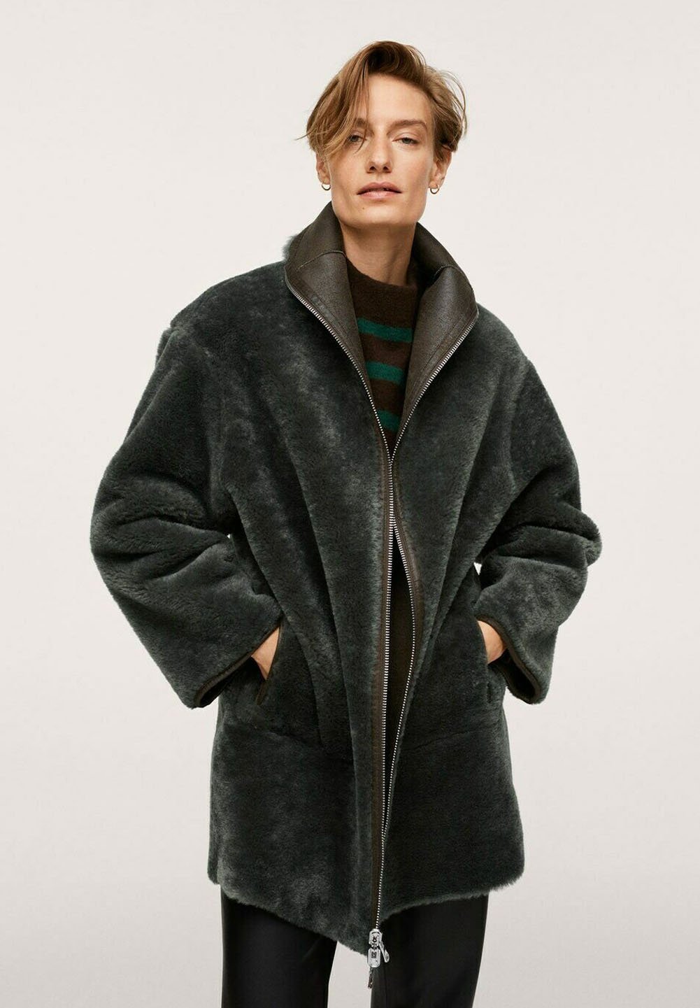 Chaquetas Y Abrigos Mujer | Abrigo Verde Oliva | Rainbow \u003c Itoc
