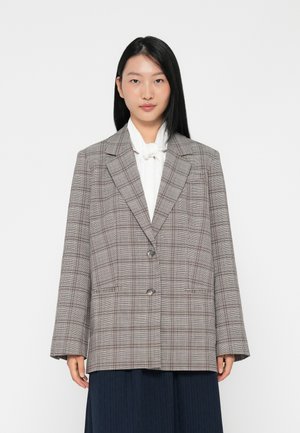 HARRUM CHECKED - Blazer - taupe gray