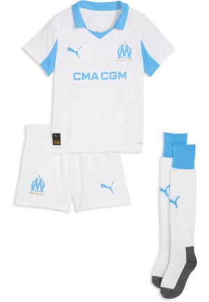 OLYMPIQUE MARSEILLE HOME MATCH MINIKIT - Pantalon de survêtement - puma white-bleu azur