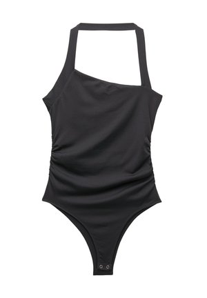 PULL&BEAR ASYMMETRIC  - Top - mottled black