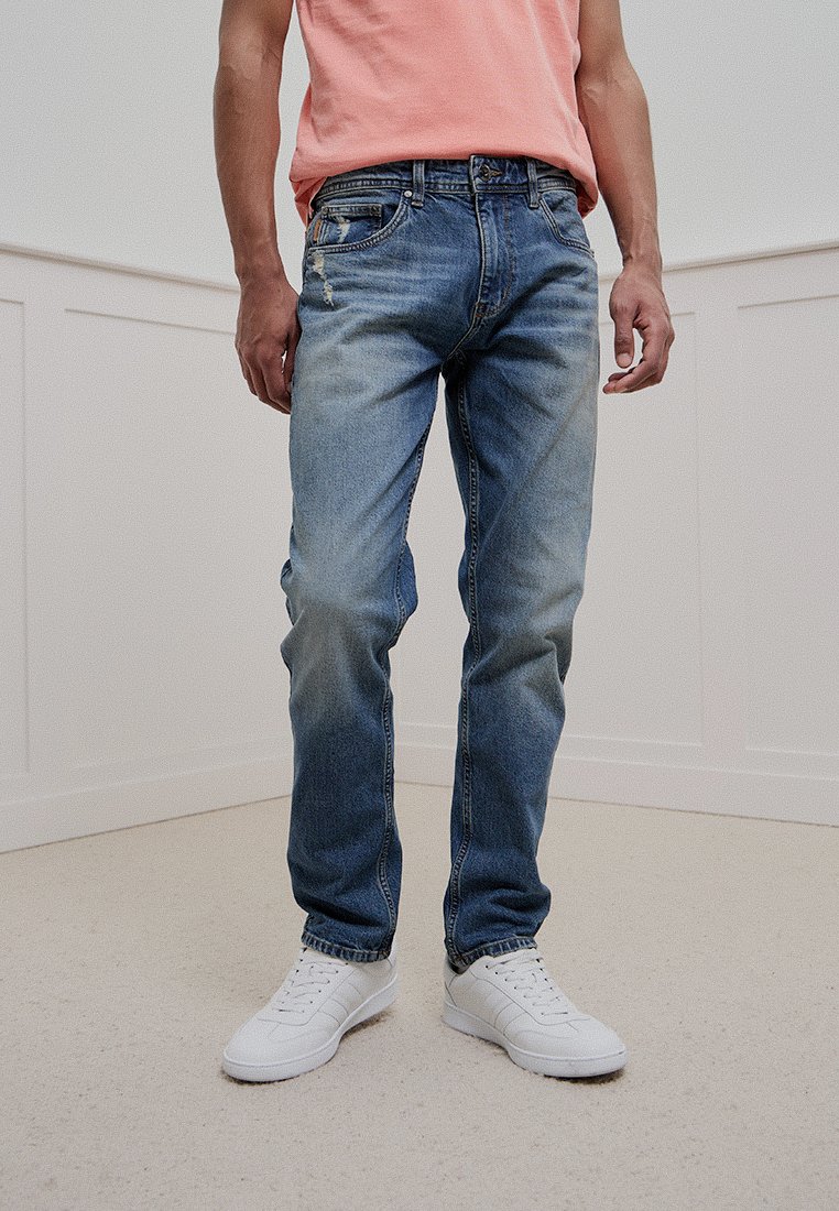 INDICODE JEANS Straight leg jeans blauw