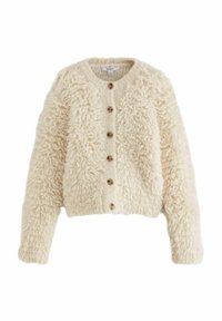 Next STATEMENT FLUFFY BUTTON UP - REGULAR FIT - Cardigan - white ecru