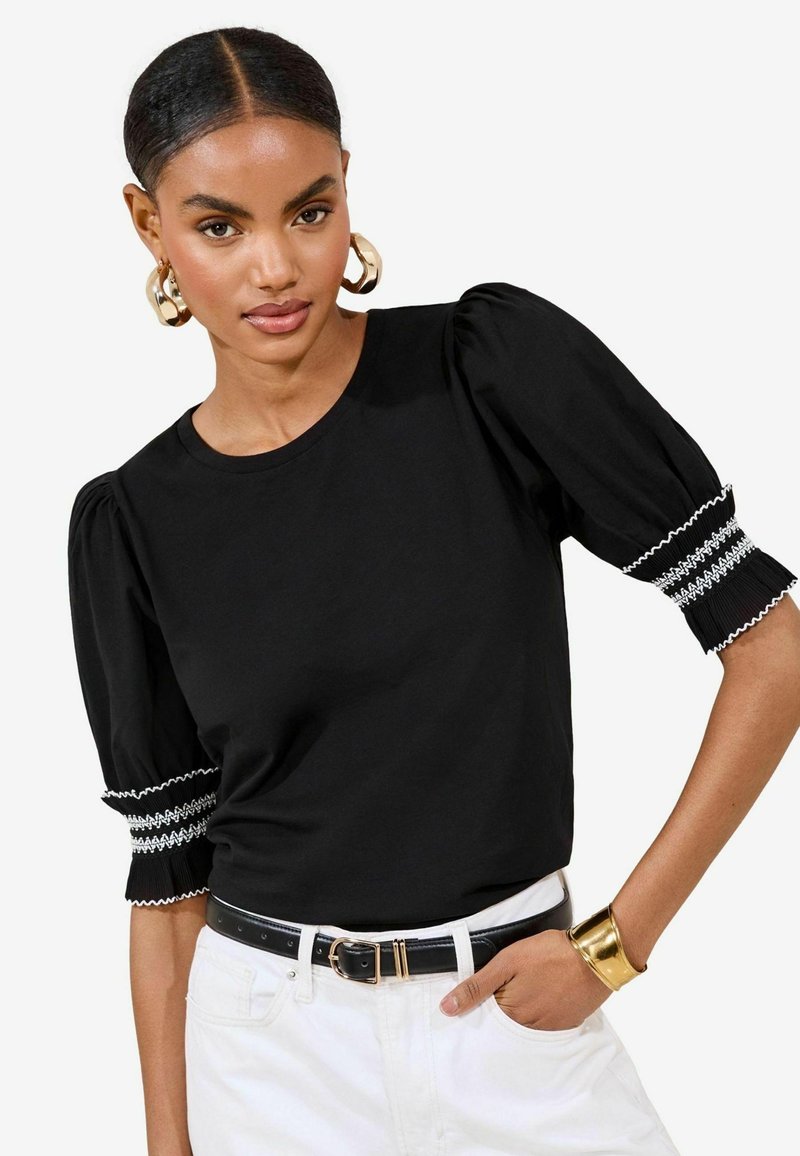 Lipsy REGULAR FIT - Trükipildiga T-särk - black