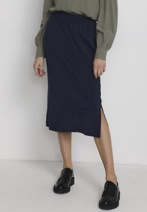 KAMALLI - Pencil skirt - midnight marine