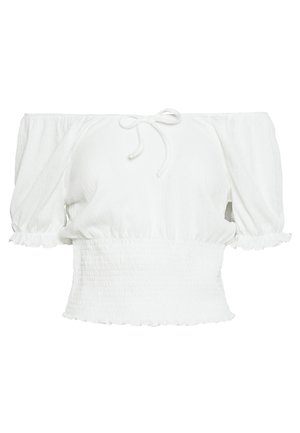 Pieces T-shirt imprimé - white