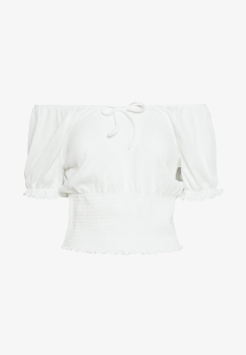 Pieces T-shirt imprimé - white