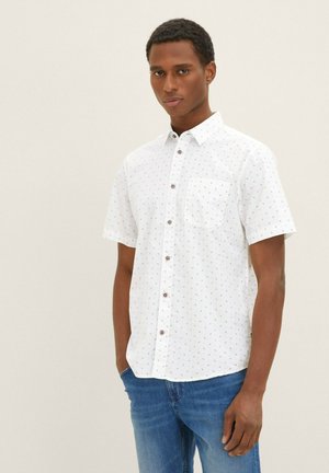 Hemd - off white green minimal design