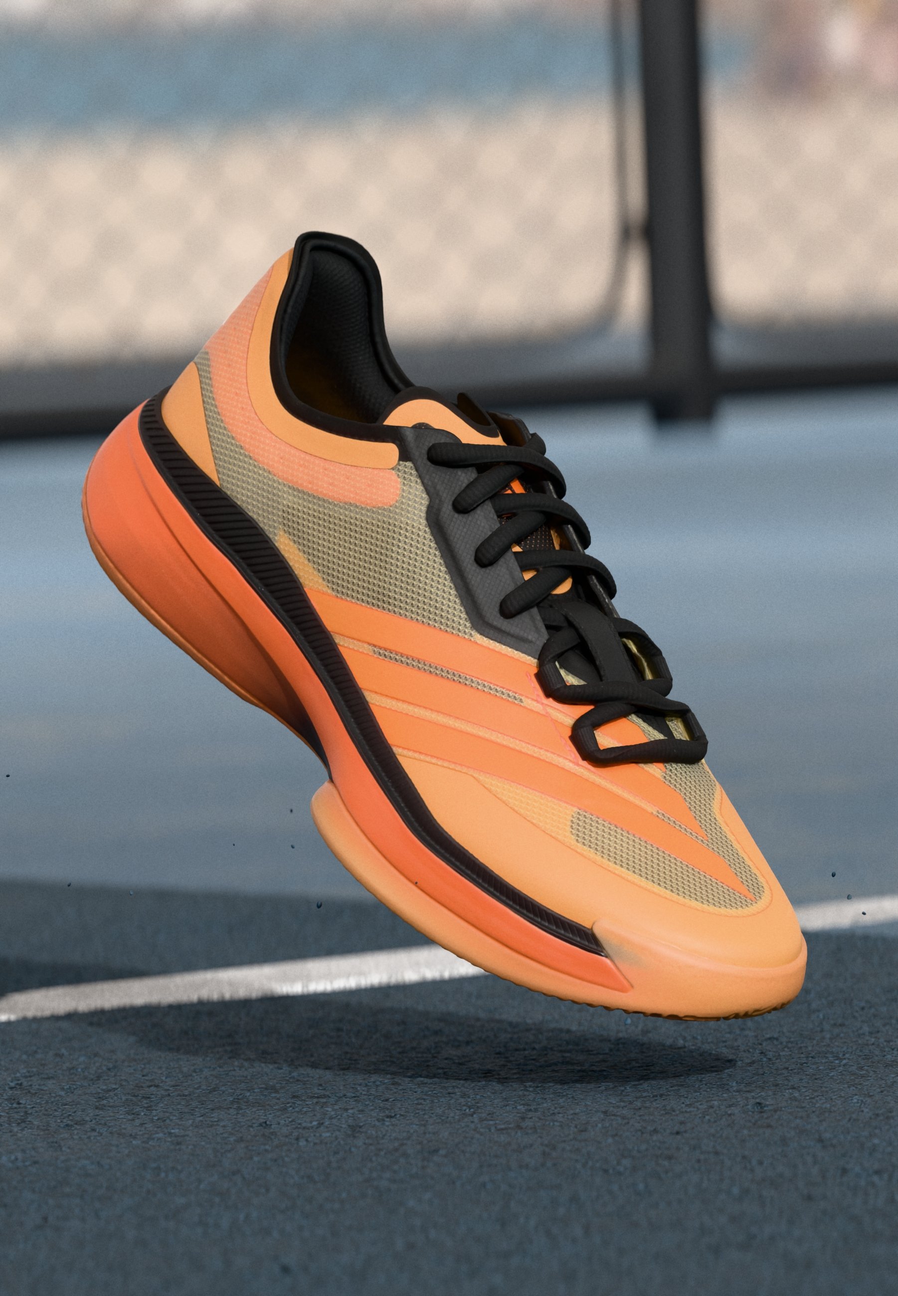 adidas Performance ADIZERO SELECT 3.0 - Basketball shoes - core  black/orange - Zalando.ie