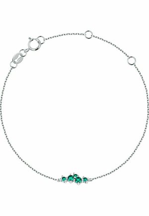 Armband - grün weißgold